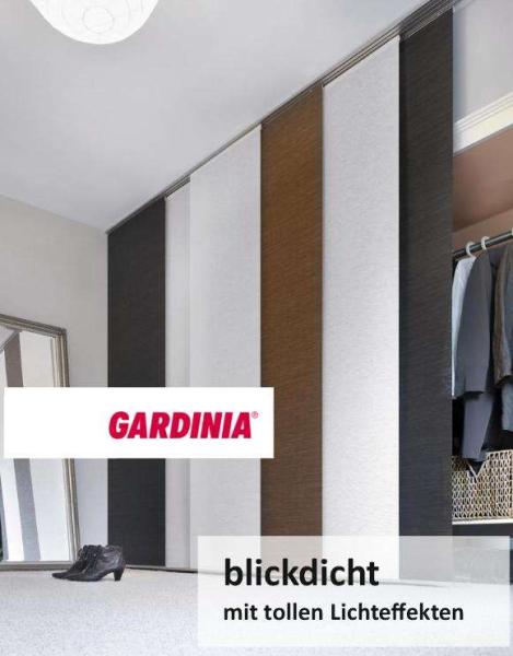 Dekor teak  weiß/grau Gardinia Gardinia Flächenvorhang von Gardinen-for-life